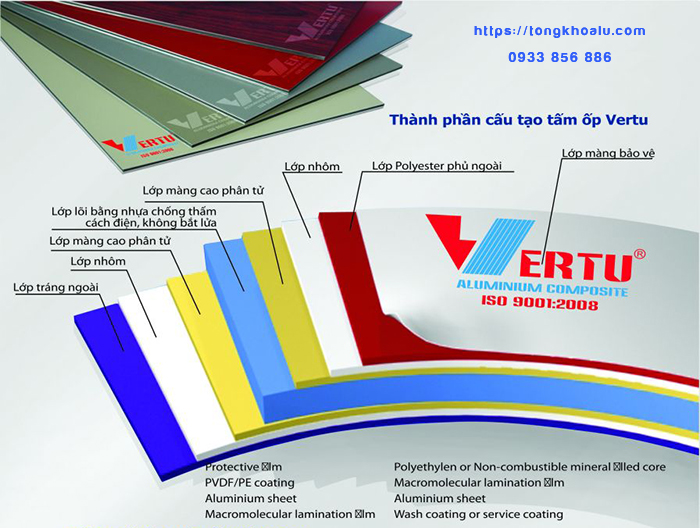 Giới thiệu sản phẩm tấm ốp nhôm nhựa Vertu
